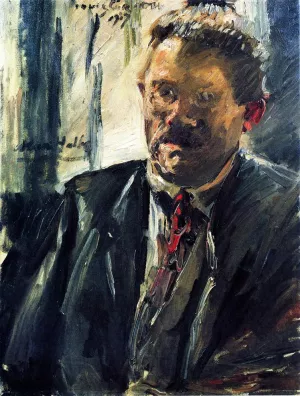Portrait of Max Halbe by Lovis Corinth Oil Painting