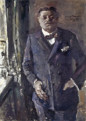 Portrait Of Reich President Friedrich Ebert by Lovis Corinth Oil Painting