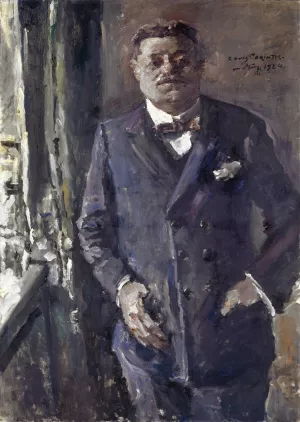 Portrait Of Reich President Friedrich Ebert by Lovis Corinth Oil Painting