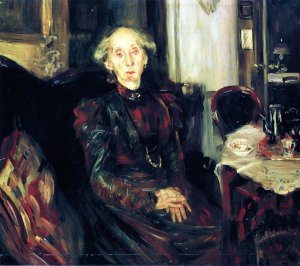 Portrait of Rosenhagen's Mother Oil painting by Lovis Corinth
