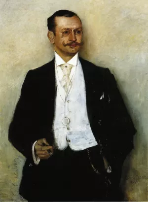Portrait of the Painter Karl Strathmann by Lovis Corinth Oil Painting