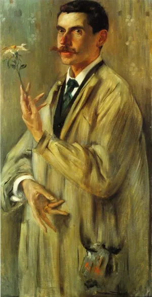 Portrait of the Painter Otto Eckmann by Lovis Corinth Oil Painting