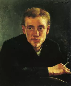 Portrait of the Painter by Lovis Corinth Oil Painting