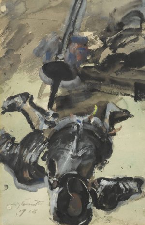 Ritterrustung Und Schwert by Lovis Corinth Oil Painting