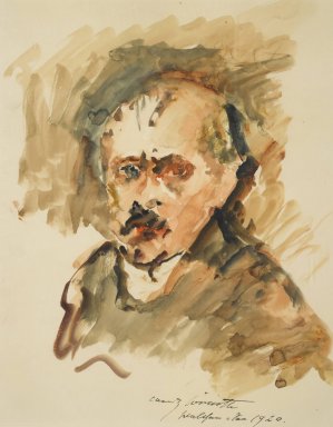 Selbstbildnis Mit Schnurrbart by Lovis Corinth Oil Painting