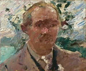 Self-portrait at Walchensee by Lovis Corinth Oil Painting