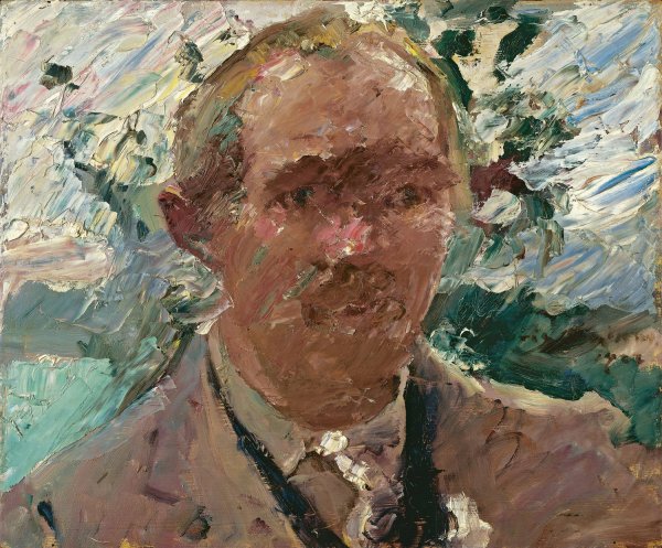 Self-portrait at Walchensee  by Lovis Corinth - Hand-Painted Oil Painting Reproduction