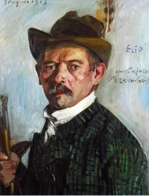 Self Portrait in a Tyrolean Hat by Lovis Corinth - Oil Painting Reproduction