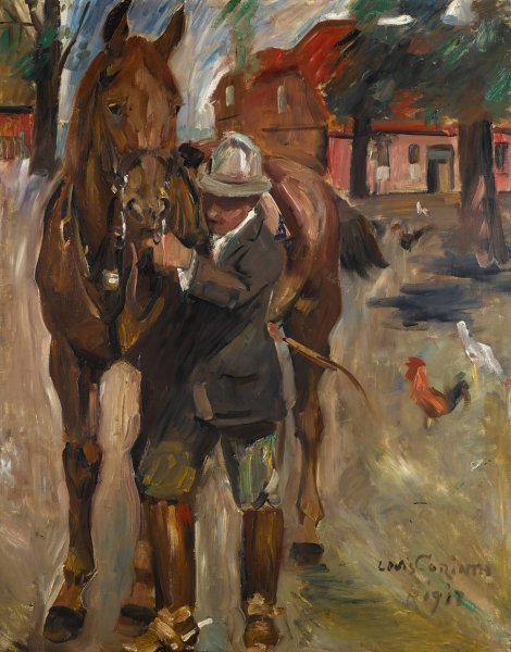 Setting out for a ride  by Lovis Corinth - Hand-Painted Oil Painting Reproduction