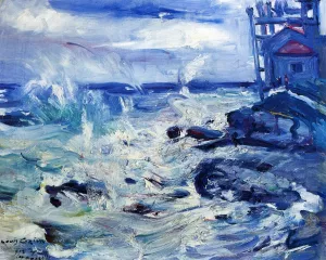 Storm at Capo d'Ampeglio by Lovis Corinth Oil Painting
