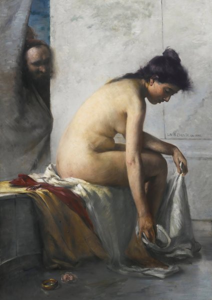 Susanna Im Bade  by Lovis Corinth - Hand-Painted Oil Painting Reproduction