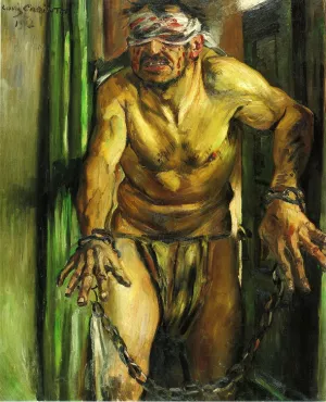 The Blinded Samson by Lovis Corinth - Oil Painting Reproduction
