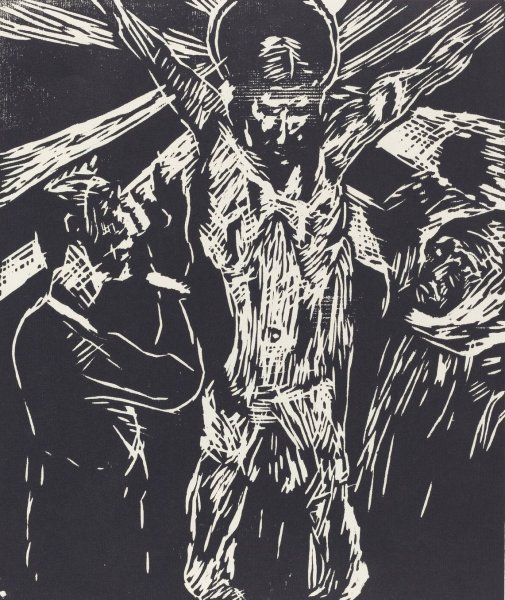 The Crucifixion  by Lovis Corinth - Hand-Painted Oil Painting Reproduction