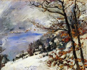 The Walchensee in Winter Oil painting by Lovis Corinth