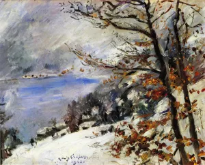 The Walchensee in Winter by Lovis Corinth Oil Painting
