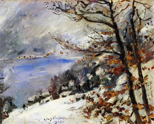 Main Product Photo of The Walchensee in Winter Painting by Lovis Corinth