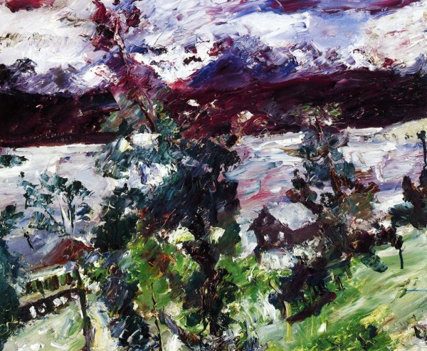 The Walchensee, New Snow by Lovis Corinth - Hand-Painted Oil Painting Reproduction