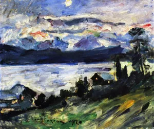 The Walchensee on Saint John's Eve painting by Lovis Corinth