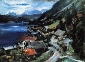 The Walchensee, Serpentine by Lovis Corinth - Oil Painting Reproduction