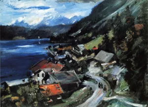 The Walchensee, Serpentine Oil painting by Lovis Corinth