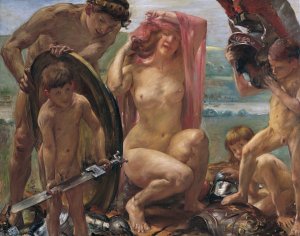 The Weapons Of Mars by Lovis Corinth Oil Painting