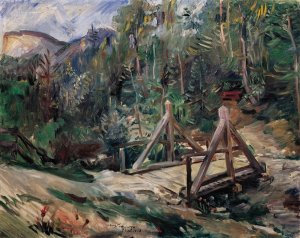 Tiroler Landschaft Mit Brucke by Lovis Corinth Oil Painting