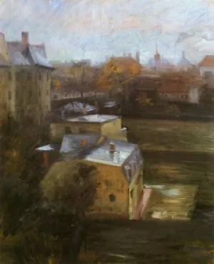 View from the Studio, Schwabing by Lovis Corinth Oil Painting
