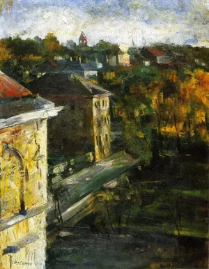 View from the Studio Window by Lovis Corinth Oil Painting