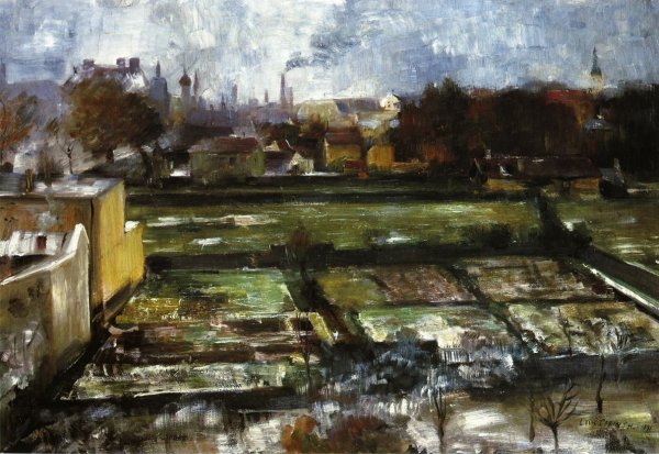 Main Product Photo of View From the Studio Painting by Lovis Corinth