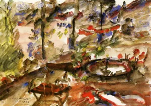Walchensee Landscape painting by Lovis Corinth