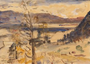 Walchensee Landschaft by Lovis Corinth Oil Painting