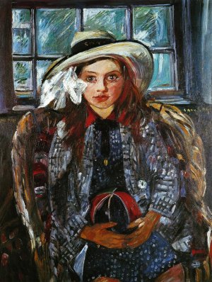 Wilhelmine with a Ball Oil painting by Lovis Corinth