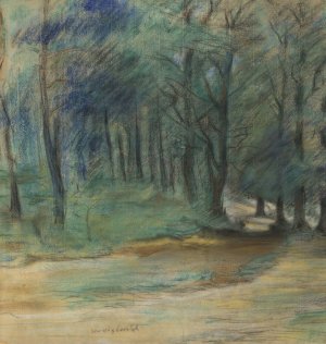 Woodland Path by Lovis Corinth Oil Painting
