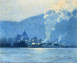 A Puff of Steam Oil painting by Lowell Birge Harrison