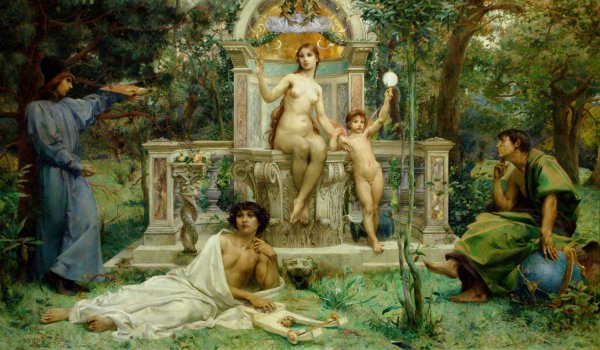 Main Product Photo of La Verite Painting by Luc-Olivier Merson