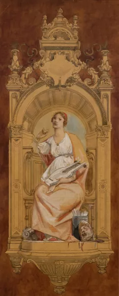 Les Arts by Luc-Olivier Merson Oil Painting