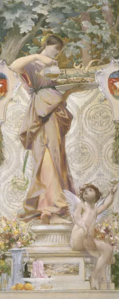 Les Rafraichissements by Luc-Olivier Merson Oil Painting