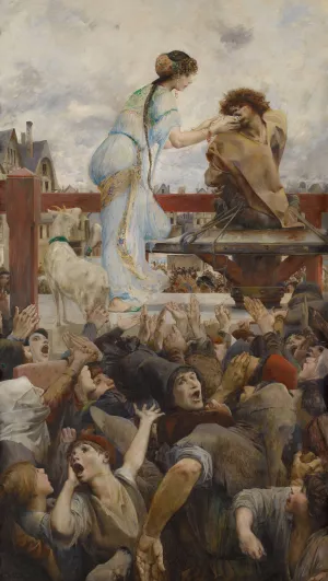 Une larme pour une goutte d'eau by Luc-Olivier Merson Oil Painting