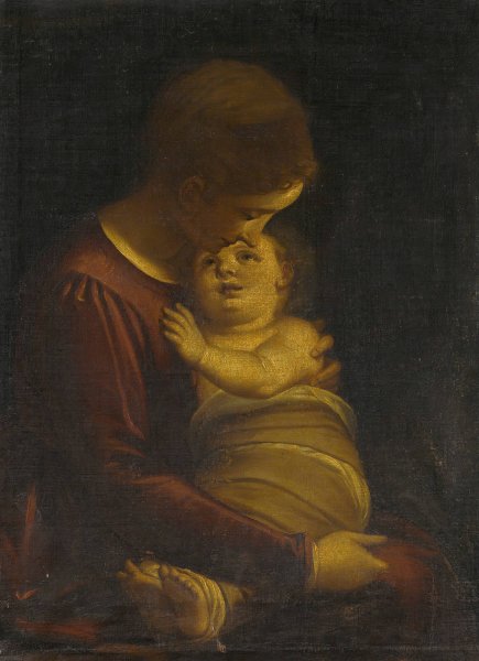 Main Product Photo of Madonna And Child Painting by Luca Cambiaso