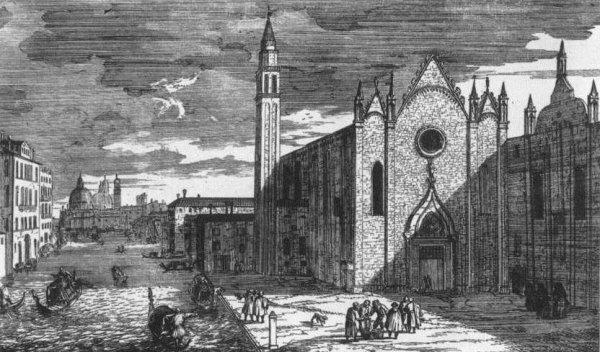 Santa Maria della Carita by Luca Carlevaris - Hand-Painted Oil Painting Reproduction