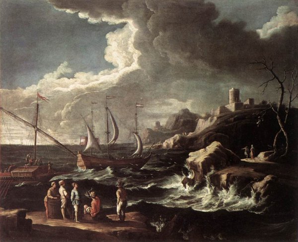 Main Product Photo of Seascape Painting by Luca Carlevaris