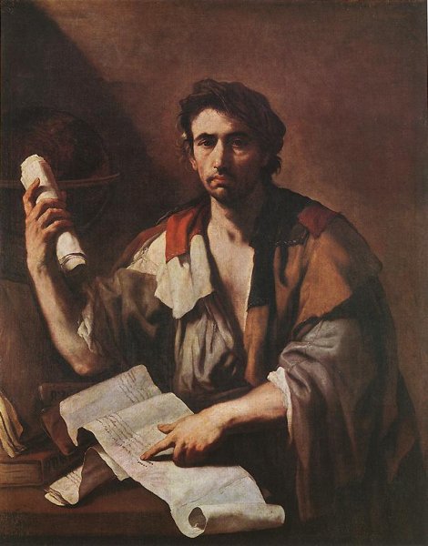 Main Product Photo of A Cynical Philospher Painting by Luca Giordano