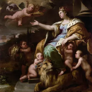 Allegory of Magnanimity by Luca Giordano Oil Painting