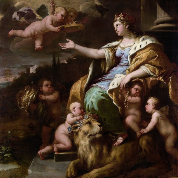 Allegory of Magnanimity  by Luca Giordano - Hand-Painted Oil Painting Reproduction