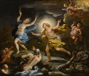 Apollo And Daphne by Luca Giordano Oil Painting
