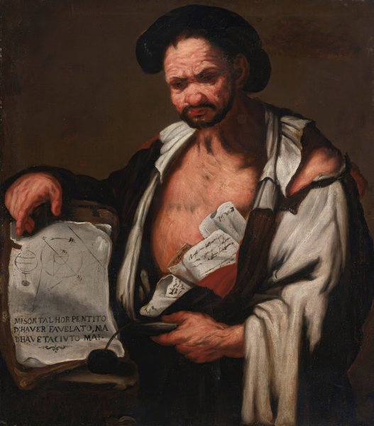 Democratus by Luca Giordano - Hand-Painted Oil Painting Reproduction