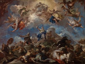 Judith Displaying the Head of Holofernes by Luca Giordano Oil Painting