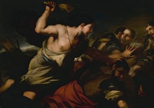Samson Slaying The Philistines by Luca Giordano Oil Painting