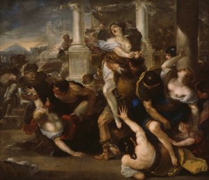 The Abduction of the Sabine Women by Luca Giordano Oil Painting