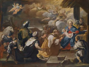 The Adoration Of The Magi by Luca Giordano Oil Painting